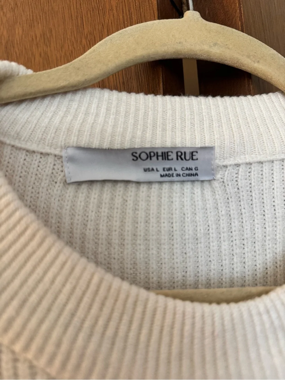 Sophie Rue Colorblock Crewneck Sweater - Cream, Blush Pink & Coral